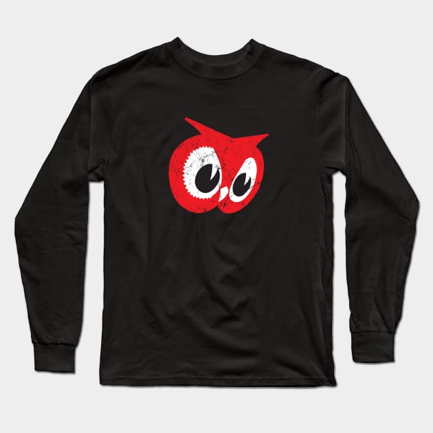 Red Owl Long Sleeve T-Shirt by MindsparkCreative